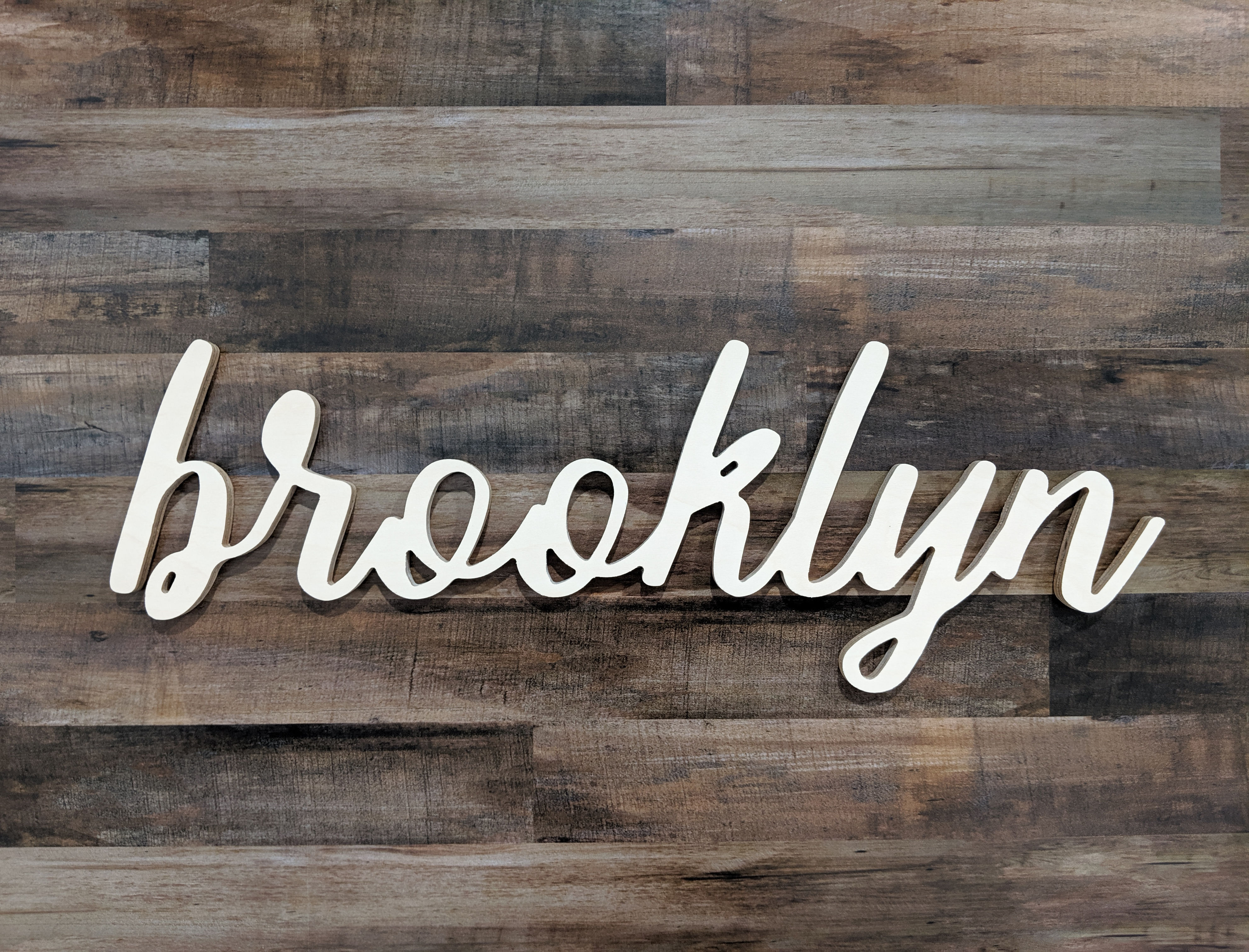 Dimensional Brooklyn Sign
