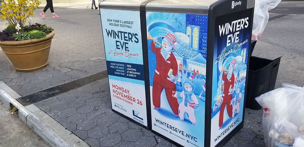 Vinyl on Garbage Cans
