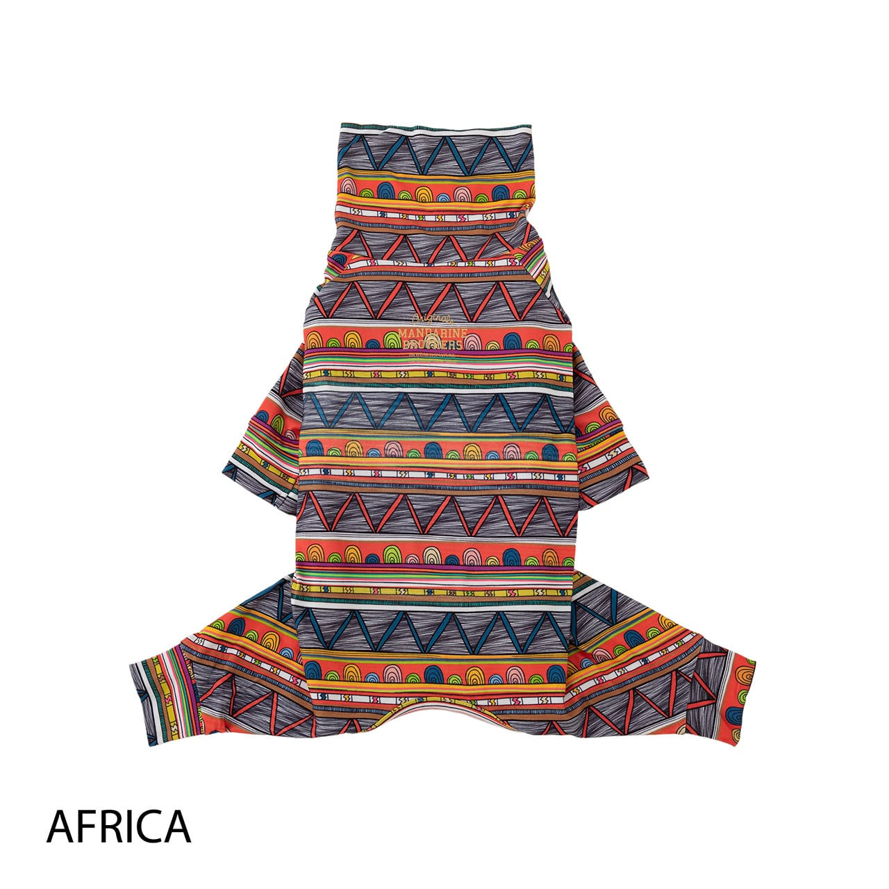MANDARINE BROTHERS スキンタイトスーツマルチプリント AFRICAN