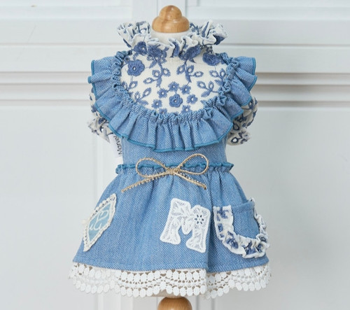 Marvel Embroidery Denim Onepiece | pet de repos