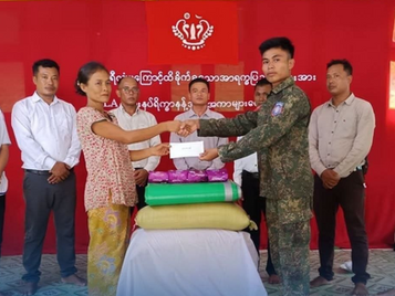 ULA Provides Cash Aid and Healthcare Services to Around 200 Flood Victims in Paletwa District