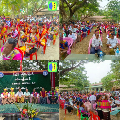 Attendees participate in the 16th Khumi National Day celebration in Arakan on April 27