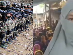 ARSA members and Muslim girl who call for action against ARSA