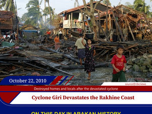 Cyclone Giri Devastates the Rakhine Coast