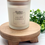 Thumbnail: Frosted glass soy candle with natural wood lid