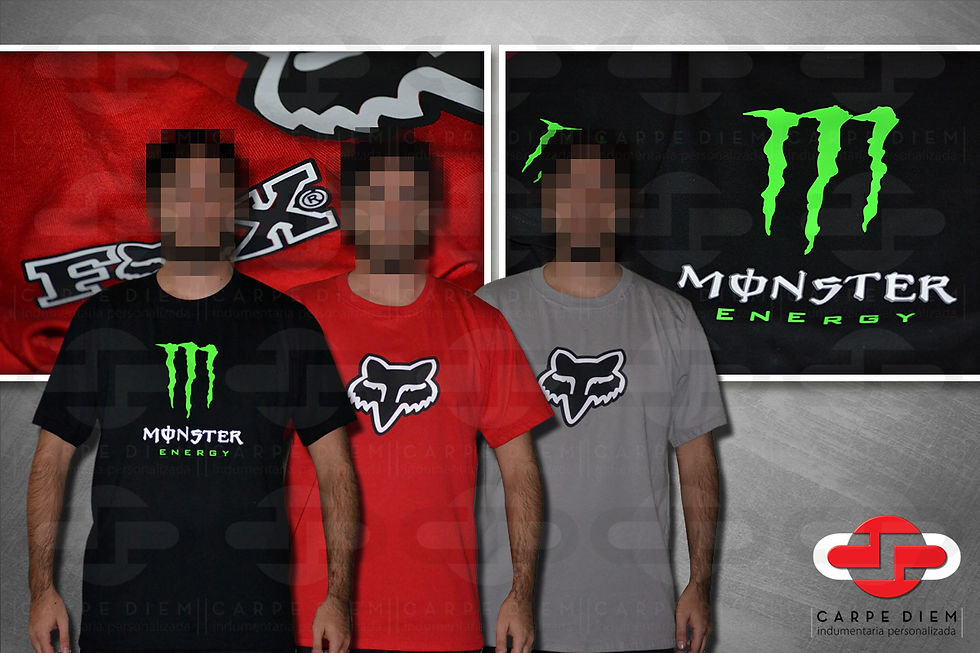 Remeras de colores variados