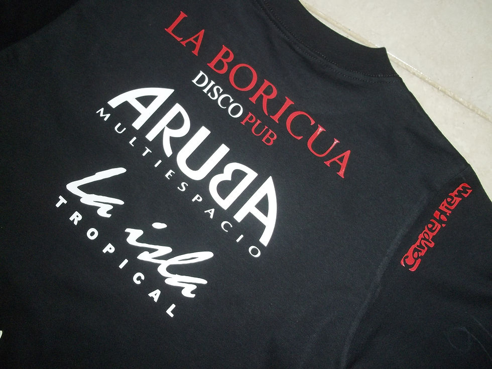 Logos estampados en el dorso