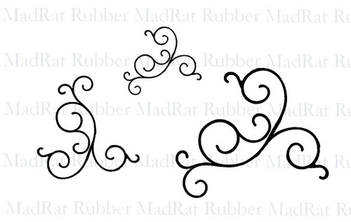 M175 Simple Scroll (3 sizes) | madratrubber