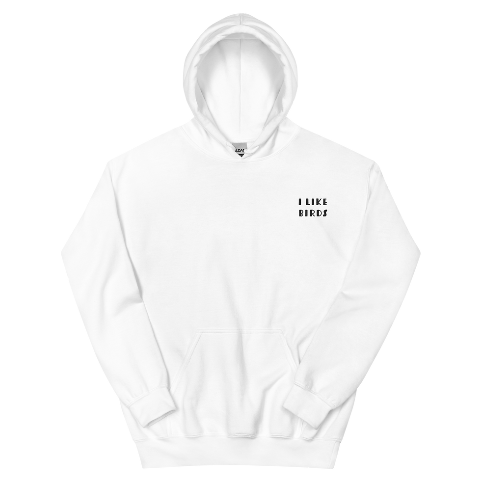 Thumbnail: "I like birds" Unisex Hoodie