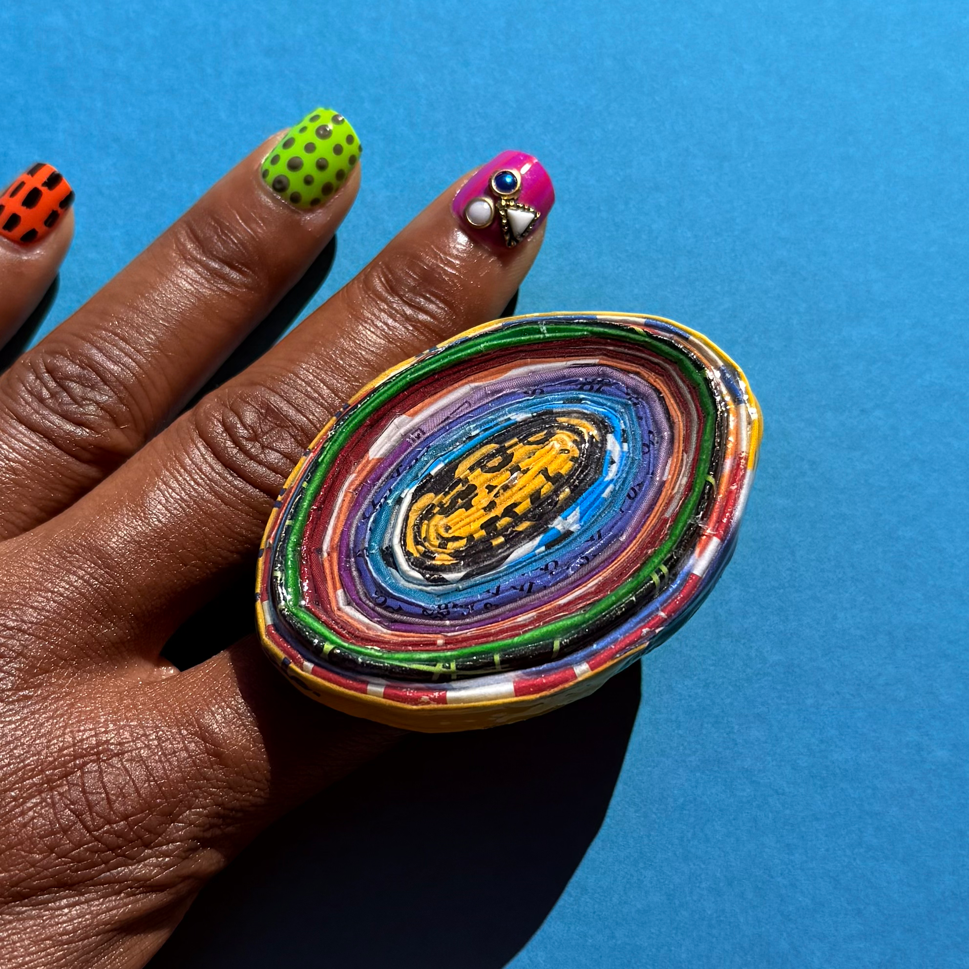 Sculpted Statement Ring 