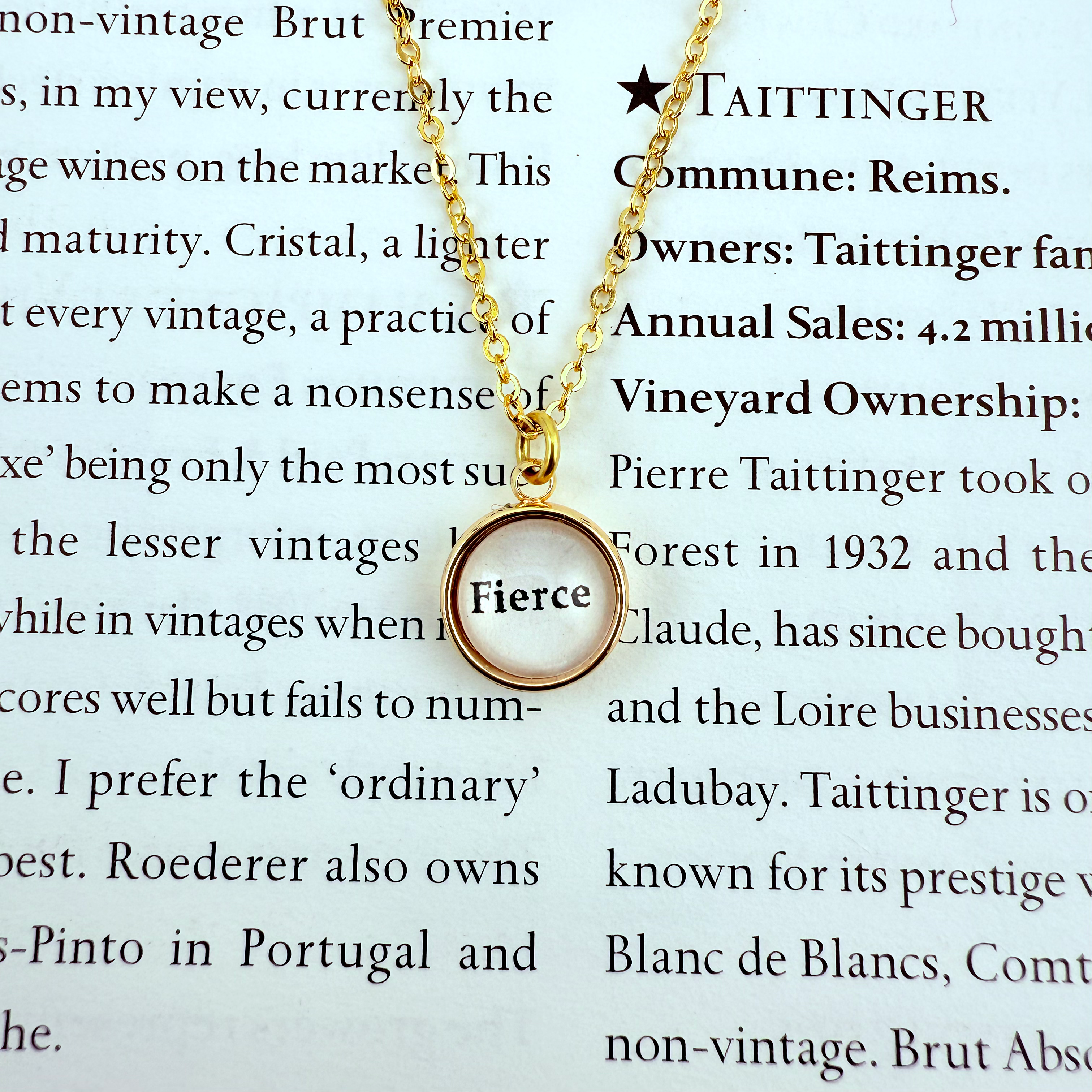 “Fierce” Circle necklace