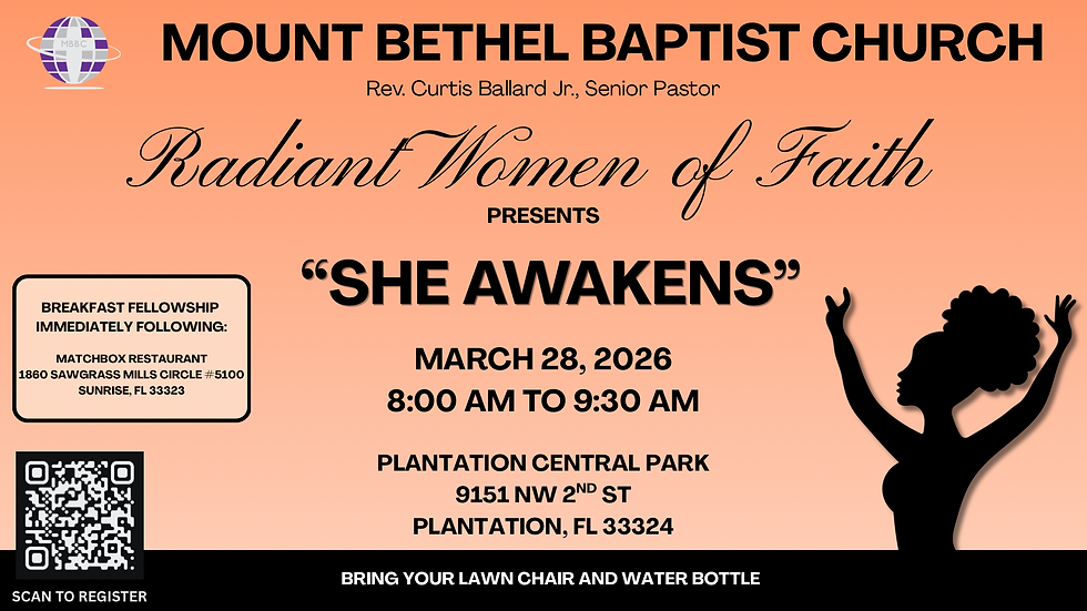 Radiant Women of Faith - "She Awakens" Ministry Meeting