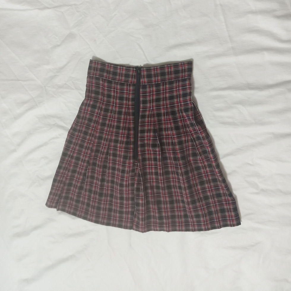 Thumbnail: Black and Red Plaid Skirt
