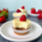 White Chocolate & Raspberry Cheesecake Cups