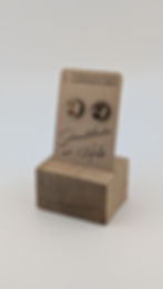 Miniaturbild: Ohrstecker "Feuerwehr" | Eiche | Edelstahl | Silber