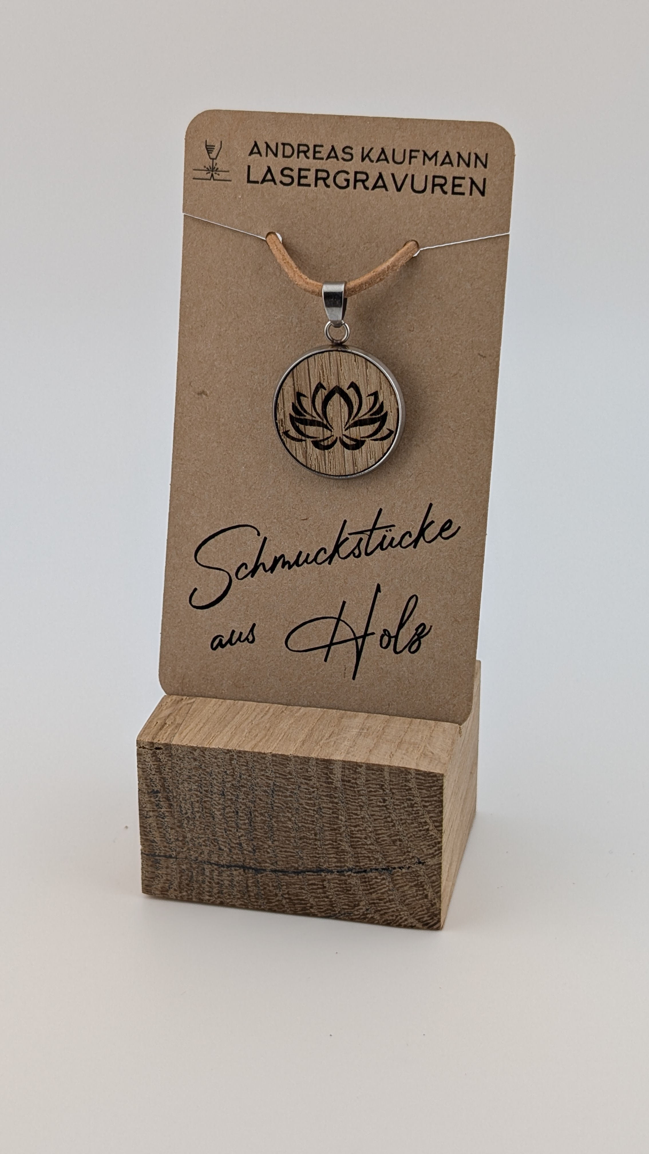 Halskette "Lebensblume" | Eiche