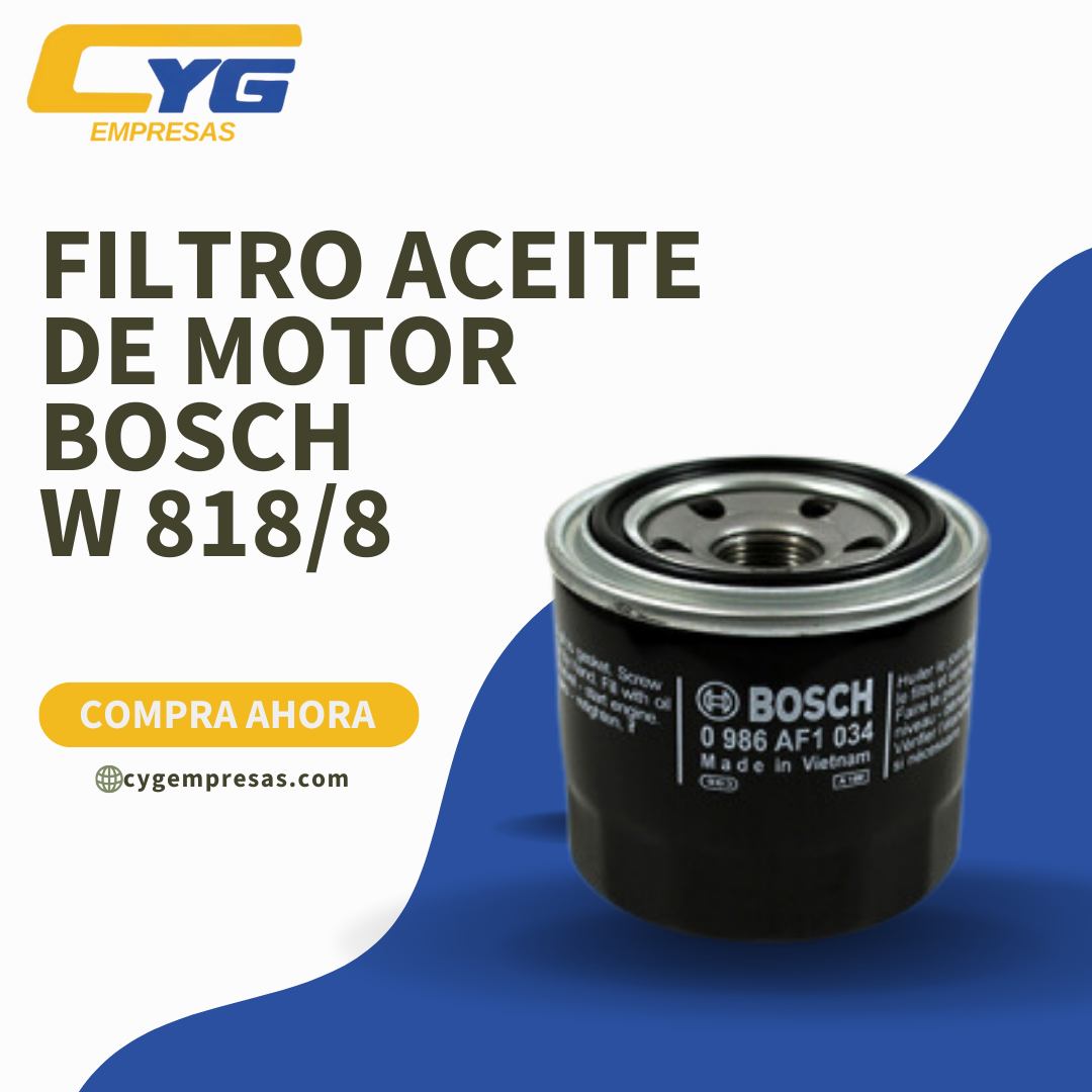 Filtro aceite de motor BOSCH W 818/8
