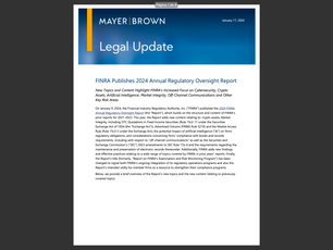 REPORT: 2024 Annual Regulatory Oversight Report (Mayer / Brown)