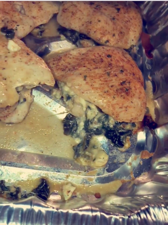Feta Cheese & Spinach Stuffed Chicken