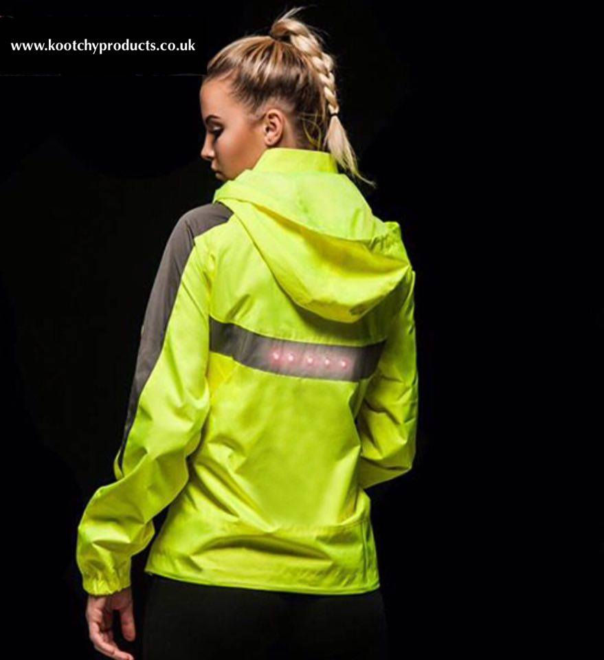 Thumbnail: Adult LED Hi vis jacket with hood USB rechargeable