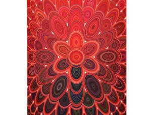 Best Deals! Red Oval Mandala Lamp Shade