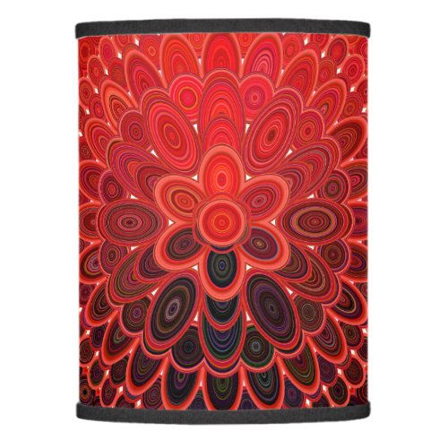 Best Deals! Red Oval Mandala Lamp Shade