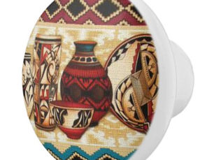 Hot Deals! Southwestern pattern fun Ceramic knobs
