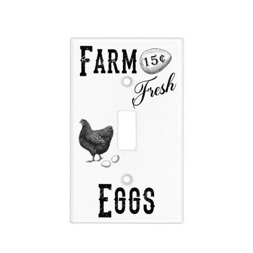 Best Price! Farm Fresh Eggs Single Light Switch Plate Cover