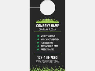 Hot Review! Lawn Care Door Hanger Landscaping Door Hanger