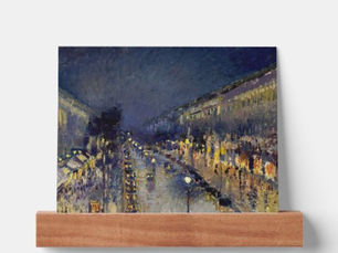 Hot Deals! Camille Pissarro - Boulevard Montmartre at Night Picture Ledge