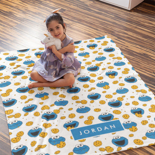 Top 5! Cookie Monster | C is for Cookie Pattern Fleece Blanket