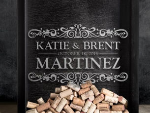 Best Price! Monogrammed Wine Cork Holder Shadow Box