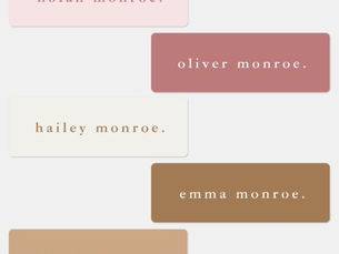 Top 10! Simple Type Boho Kids Waterproof Name Labels