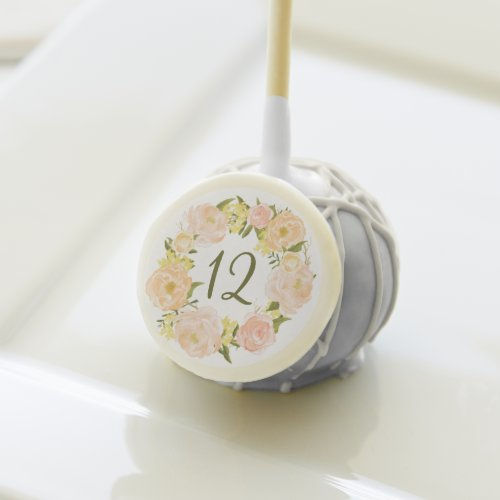 Review Romantic Orange Peonies Floral Wreath Birthday Cake Pops
