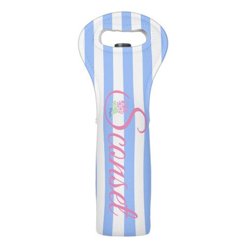 Best Deals! The Sconset blue stripe wine tote