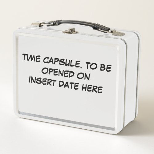 Review Customize-able time capsule for future metal lunch metal lunch box