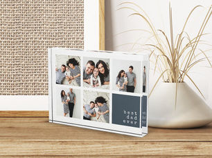 Best Price! Best Dad Ever | Modern Collage Photo Block