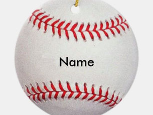 Best Price! Personalized Name Baseball Christmas Ornament