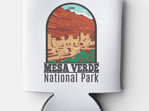 Big Deals! Mesa Verde National Park Colorado Colorful Vintage Can Cooler
