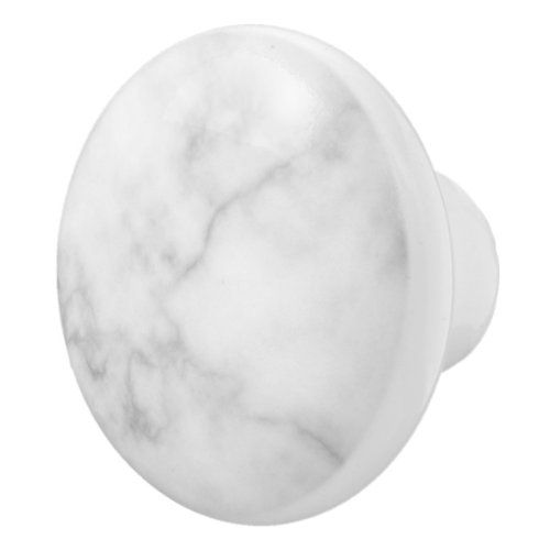 Hot Deals! Classy Elegant White Marble Pattern Ceramic Knob