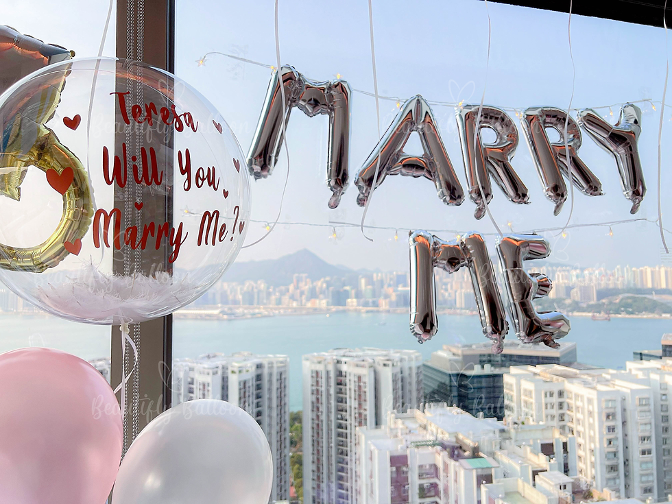 縮圖：East Hong Kong 東隅酒店 氣球佈置案例 | Romantic Proposal Decoration 5