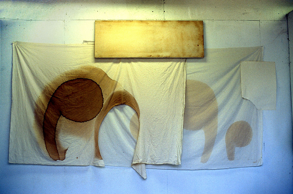 Coffee stained wall-piece