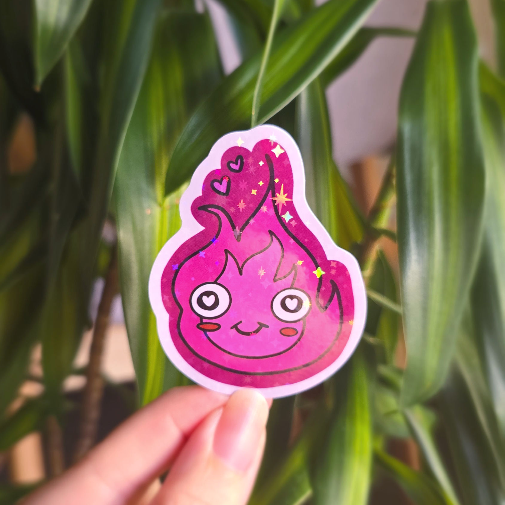 Calcifer Colour Sticker (Stars)