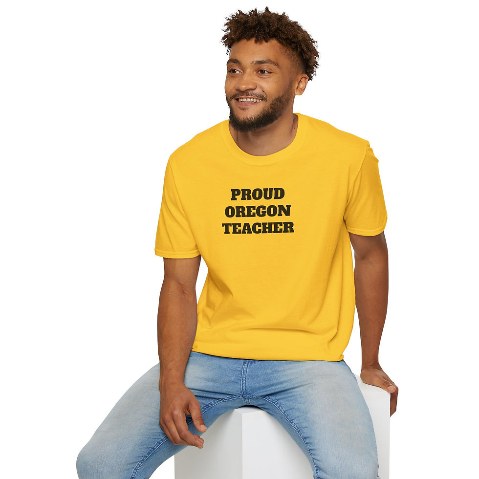 Thumbnail: PROUD OREGON Teacher...Unisex Softstyle T-Shirt