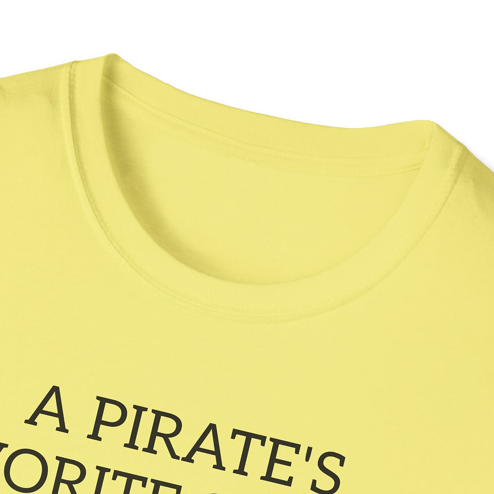 Thumbnail: A pirates favorite subject is aaarrrt...!!!..Unisex Softstyle T-Shirt