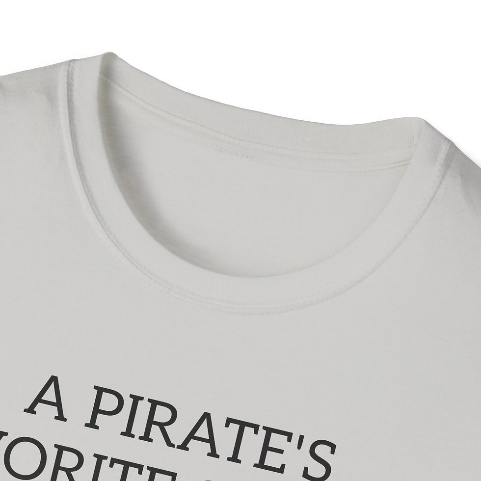 Thumbnail: A pirates favorite subject is aaarrrt...!!!..Unisex Softstyle T-Shirt
