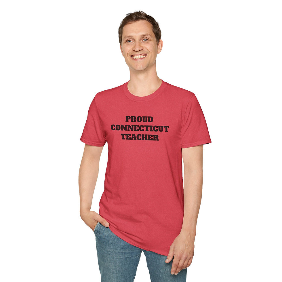 Thumbnail: Proud Connecticut Teacher...Unisex Softstyle T-Shirt
