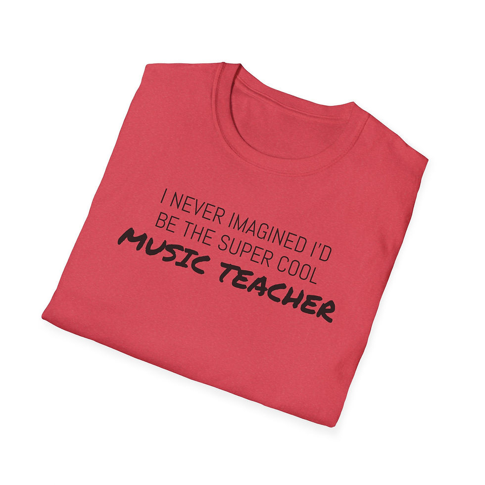 Thumbnail: I NEVER IMAGINED the supercool music teacher ...  Unisex Softstyle T-Shirt