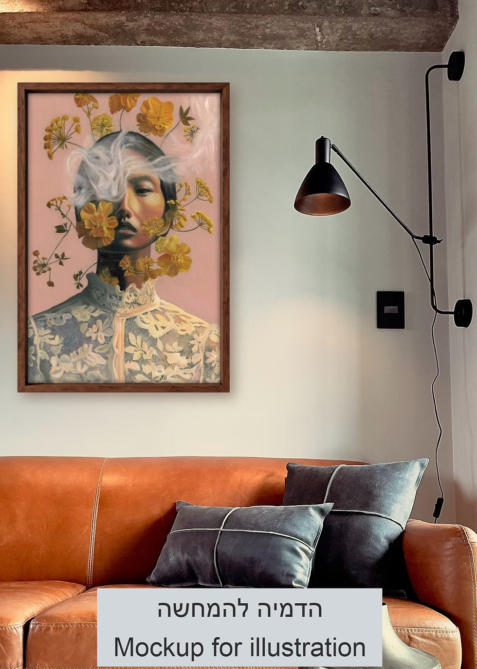 Thumbnail: Artwork displayed on a wall as a room mockup