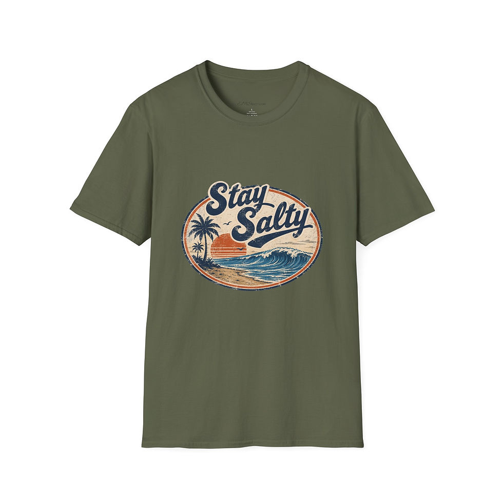 Thumbnail: Stay Salty  Retro  Tee (Dark Colors)